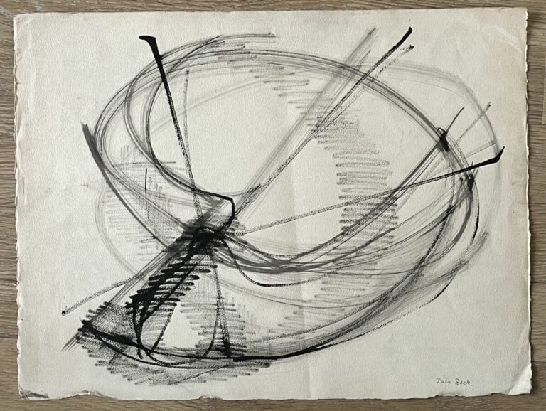 Irène ZACK (1918-2013) - Composition, double face, c. 1960-1965 - Encre sur pap…