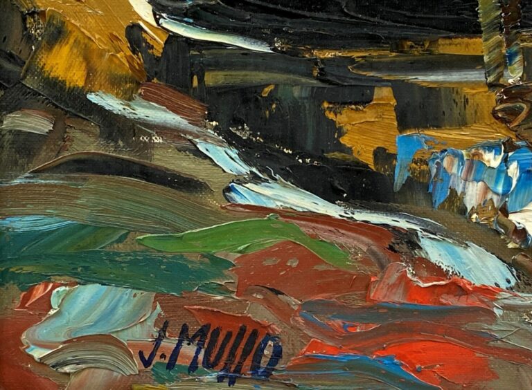 J. MULLO (XXe siècle) - Golfe du Morbihan - Huile sur toile, signée en bas à ga…
