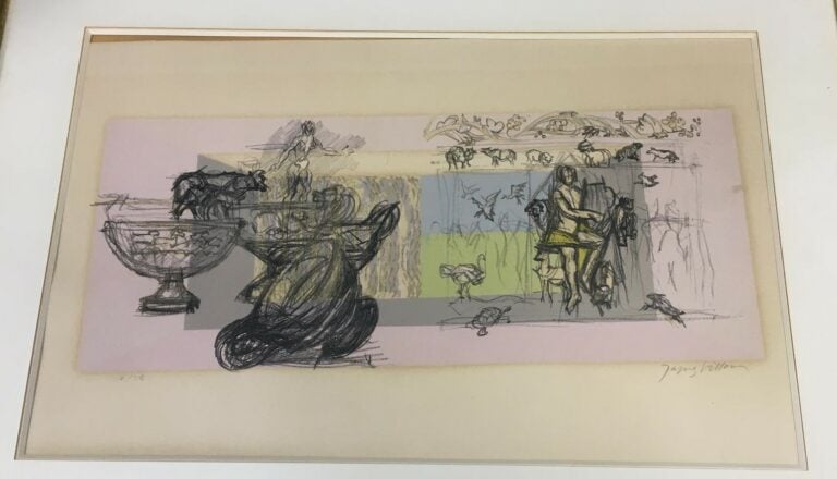 Jacques VILLON (1875-1963). - Les Bucoliques - Deux lithographies sur papier, n…