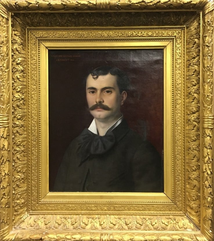 Jean-Baptiste PONCET (1827-1901). - Portrait de Georges Vicaire et de son épous…