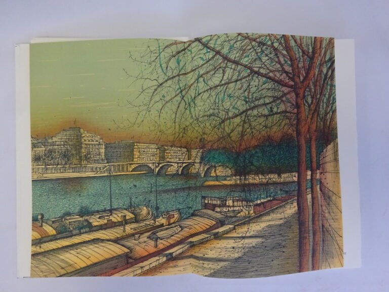 Jean CARZOU (1907-2000). - Paris sur Seine - Exemplaire sur Grand Vélin Royal d…