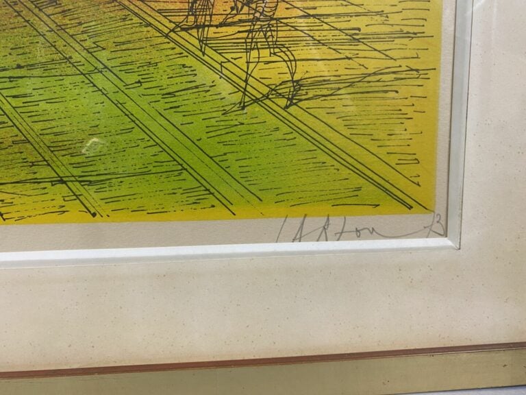 Jean CARZOU (1907-2000) - Scène de rue animée - Lithographie signée en bas à dr…