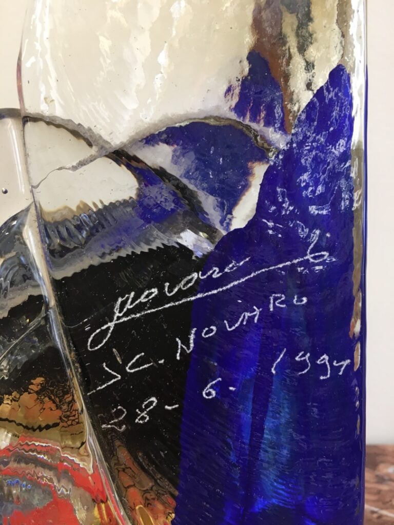 Jean-Claude NOVARO (1943-2015). - Sculpture au verre renversé - Sculpture en ve…