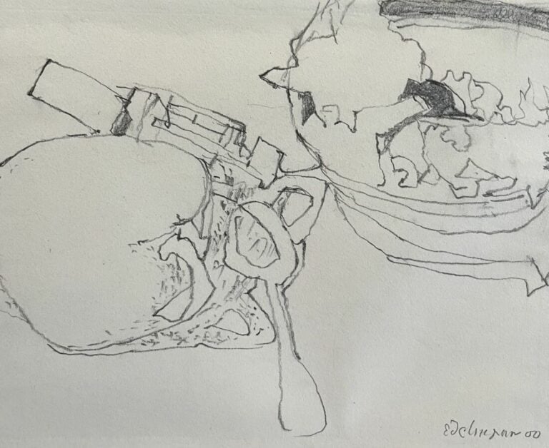 Jean EDELMANN (1916-2008) - Sans titre, 1950 - Crayon sur papier, signé et daté…
