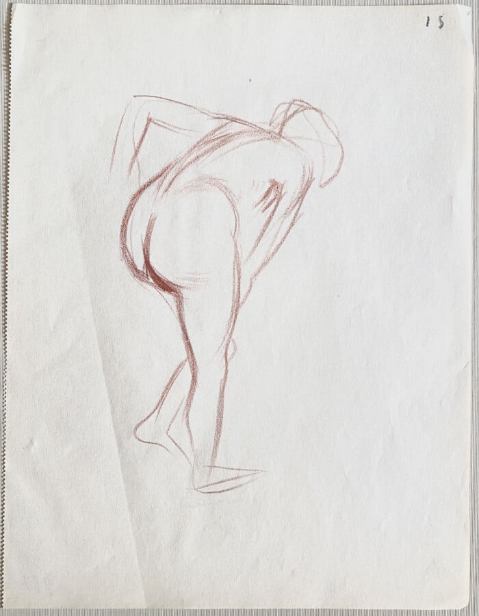 Jean-Louis FORAIN (1852-1931) - Nus - Ensemble de 4 sanguines sur papier, 2 ave…