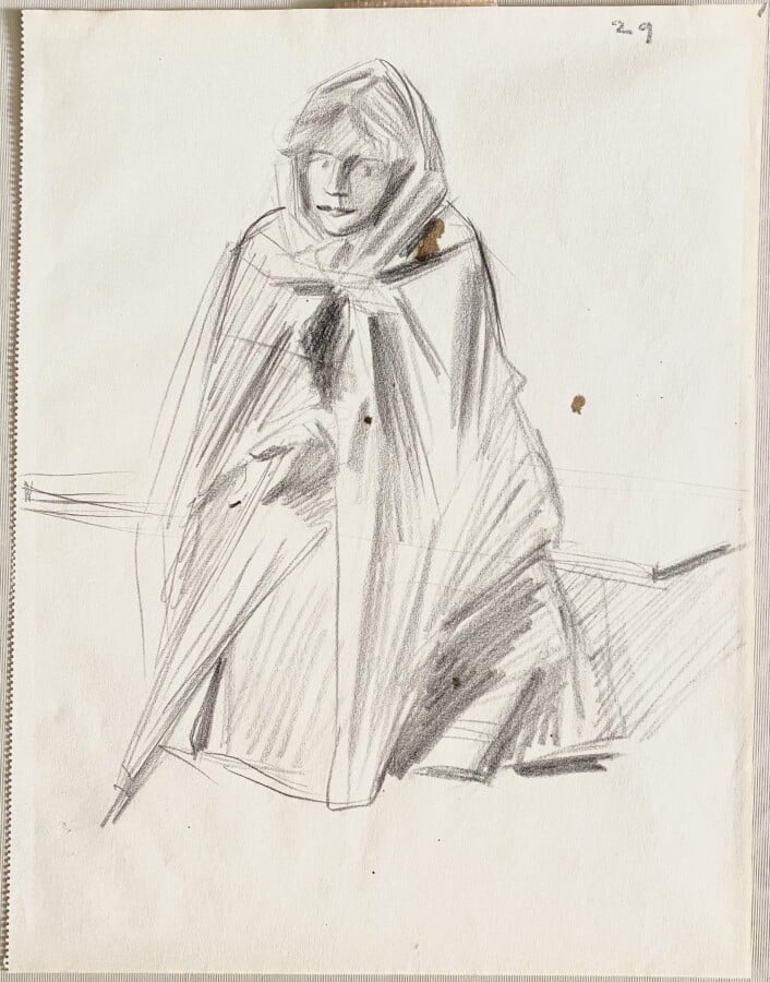 Jean-Louis FORAIN (1852-1931) - Nus - Ensemble de 4 sanguines sur papier, 2 ave…