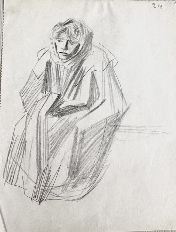 Jean-Louis FORAIN (1852-1931) - Nus - Ensemble de 4 sanguines sur papier, 2 ave…