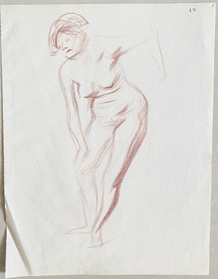 Jean-Louis FORAIN (1852-1931) - Nus - Ensemble de 4 sanguines sur papier, 2 ave…