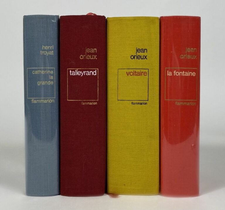 [Jean Orieux:Voltaire,Talleyrand,La Fontaine/Henri Troyat:Catherine la grande].…