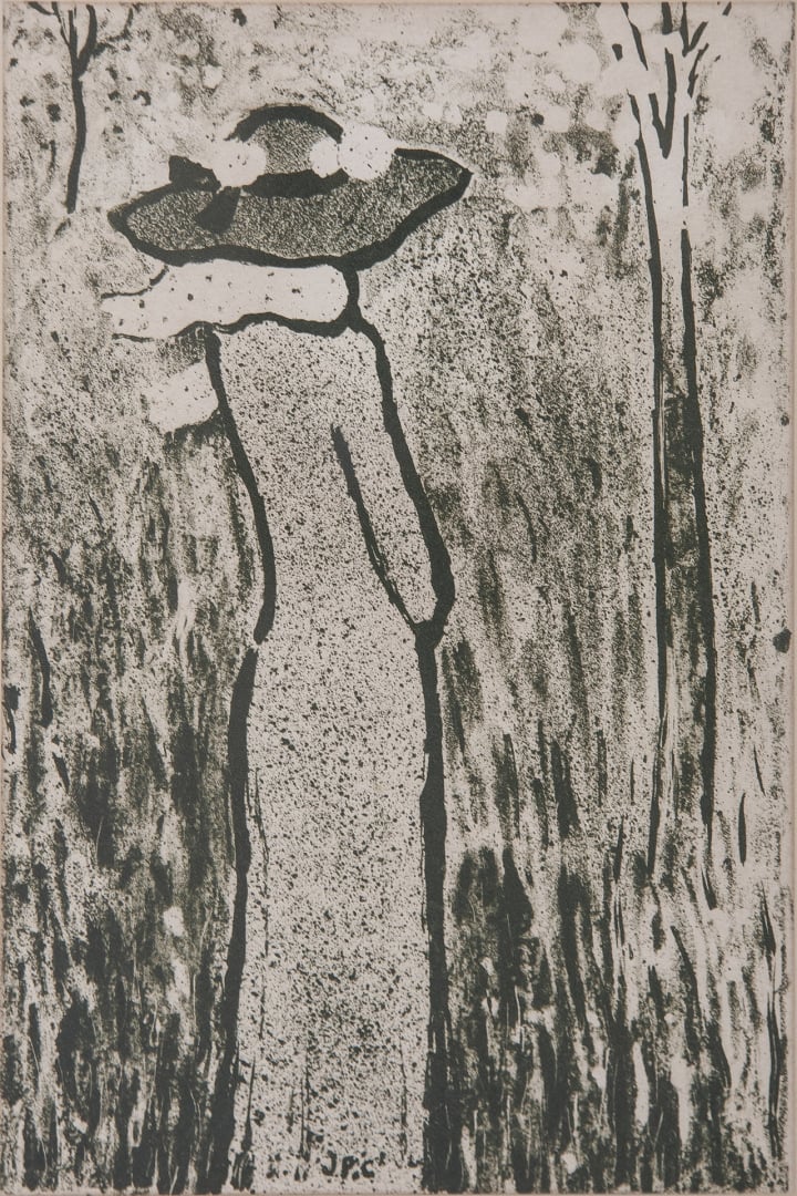 Jean-Pierre CASSIGNEUL (né en 1935). - Femme au chapeau - Lithographie sur papi…