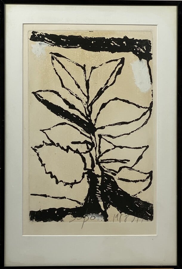 Jean-Pierre PINCEMIN (1944-2005) - Sans titre, 1988 - Aquatinte au sucre rehaus…