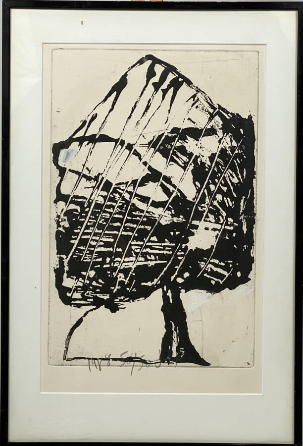 Jean-Pierre PINCEMIN (1944-2005) - Sans titre, 1988 - Aquatinte au sucre rehaus…
