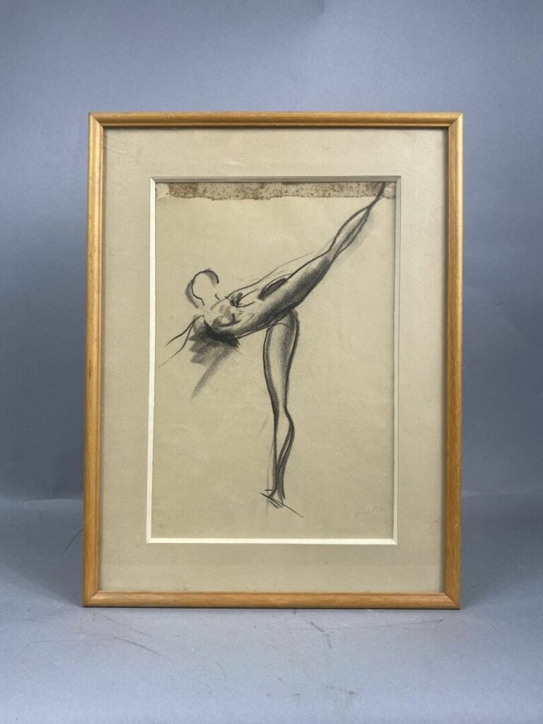 Jean TOTH (1931-1997) - Ensemble de sept dessins au fusain sur papier représent…
