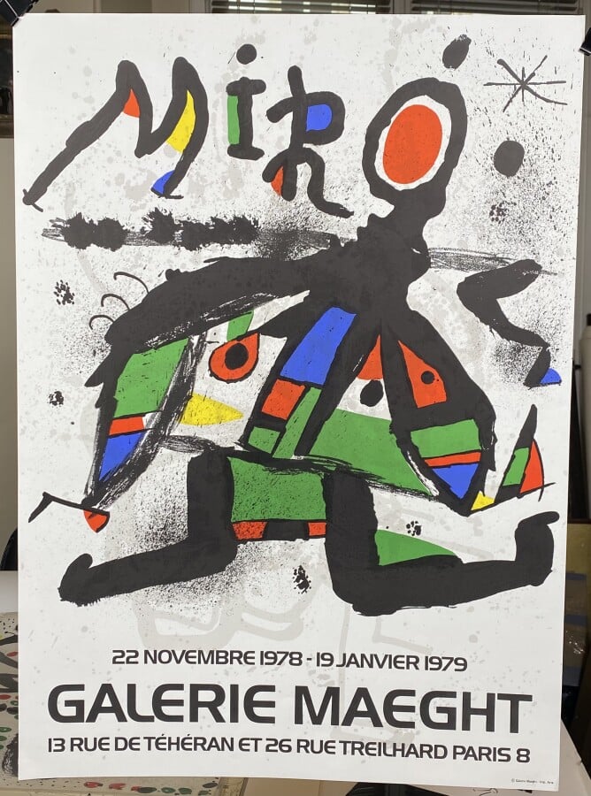 Joan MIRÓ (1893-1983) - Joan Miro - Exposition Miro, Galerie Maeght - 1979 - Af…