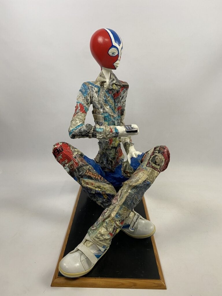 Joël PASCAL (1948- ) - Communication - Sculpture / technique mixte - Signé - H:…