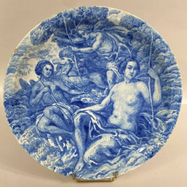 Josep Jordi GUARDIOLA (1869-1950) - Manufacture Nationale de Sèvres - Plat circ…