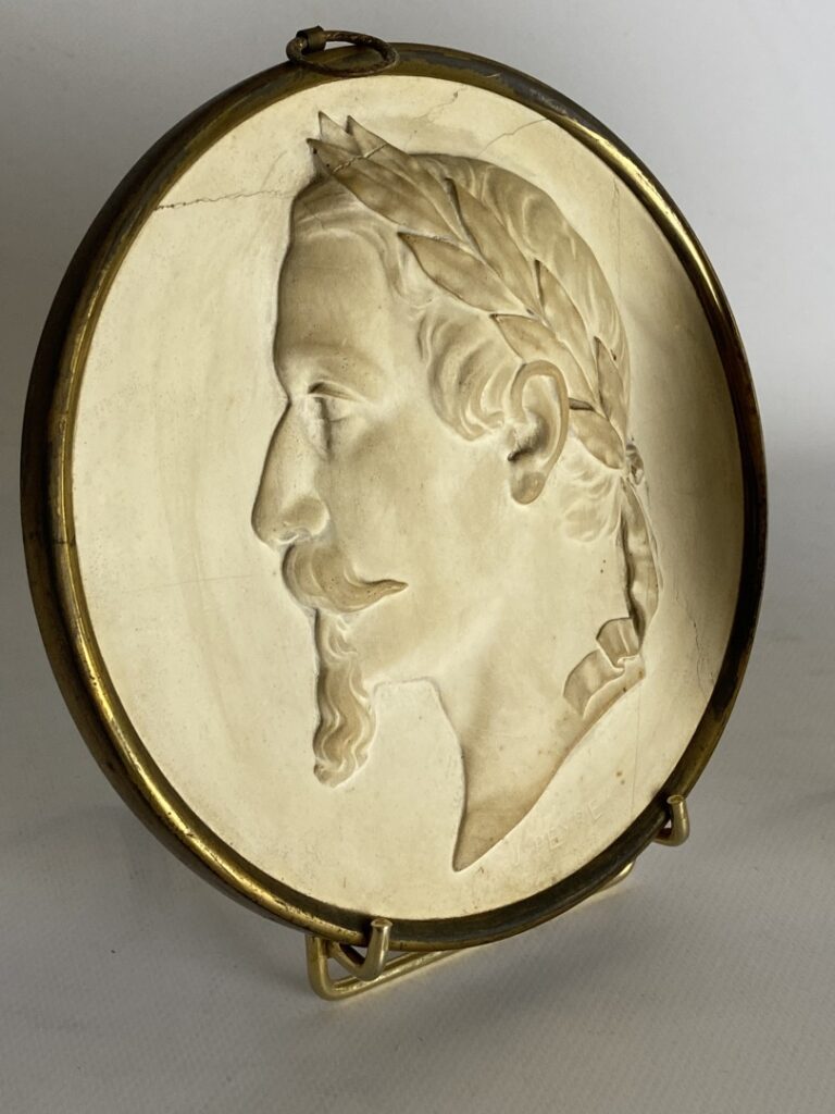 Jules CONSTANT PEYRE (1811- ?) - Paire de médaillons en biscuit représentant Na…