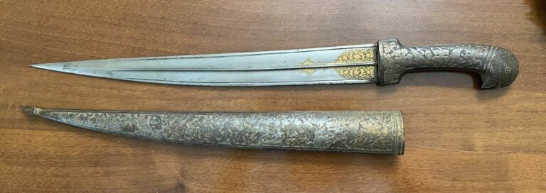 Khanjar Qadjar - Iran, XIXe siècle, période Qadjare - Longueur 54 cm - - Entièr…