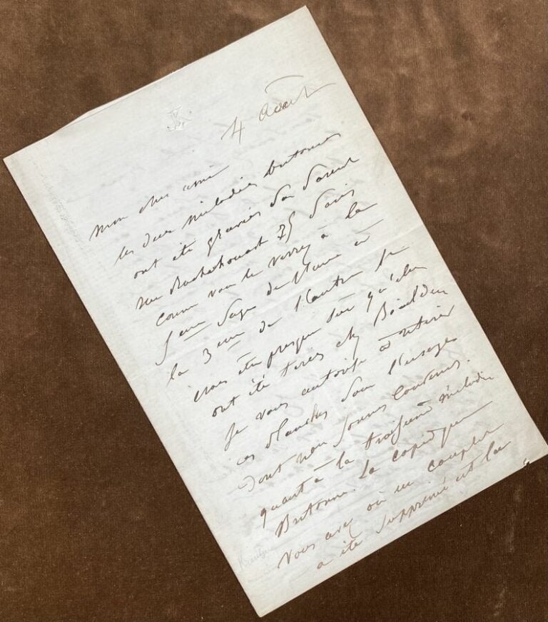 Kreutzer, Léon L.a.s. - Longue lettre faisant référence à Boieldieu.