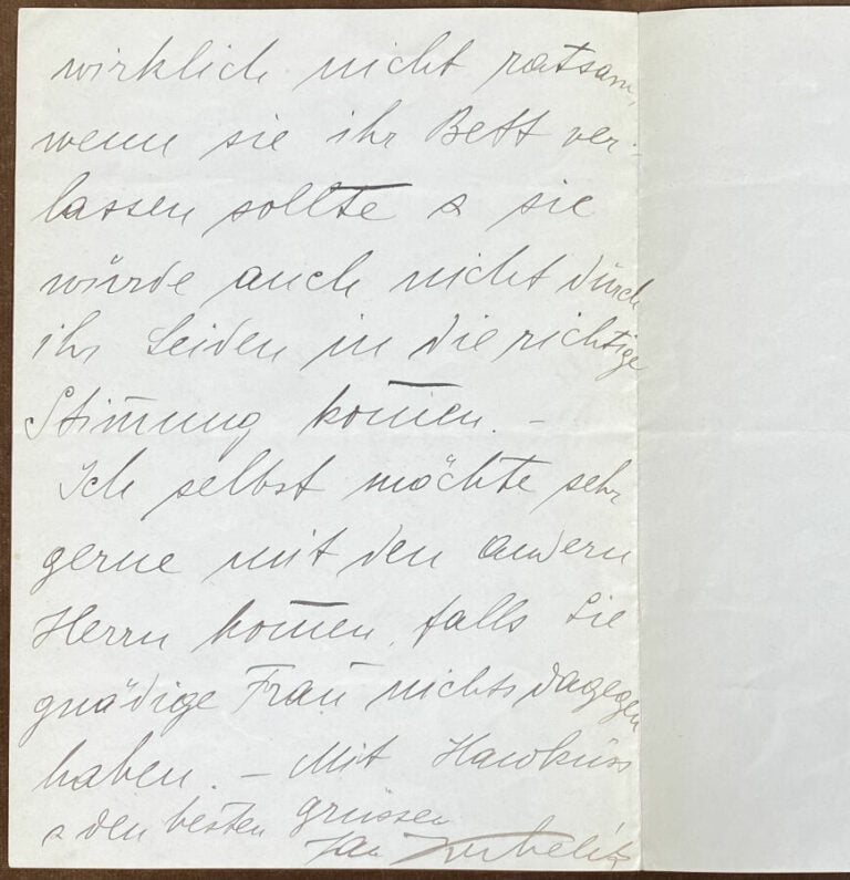 Kubelik, Jean L.a.s. - Lettre en allemand sur papier à en-tête du Grand hôtel d…