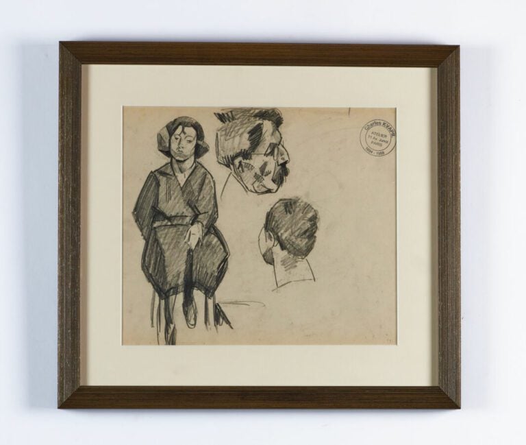 KVAPIL Charles (1884-1957) - "Autoportrait et étude de personnage" - Porte le c…