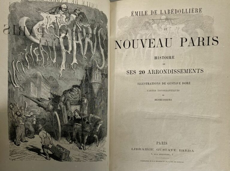 La Bédollière - lot de 2 ouvrages : - Le nouveau Paris - Histoire des environs…