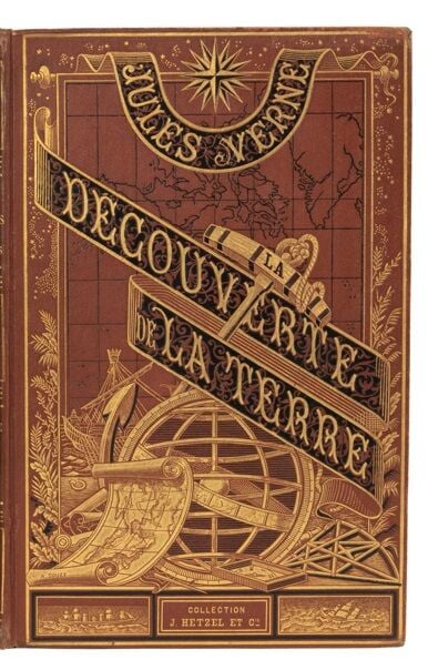 La Découverte de la Terre par Jules Verne. Illustrations de L. Benett et P. Phi…