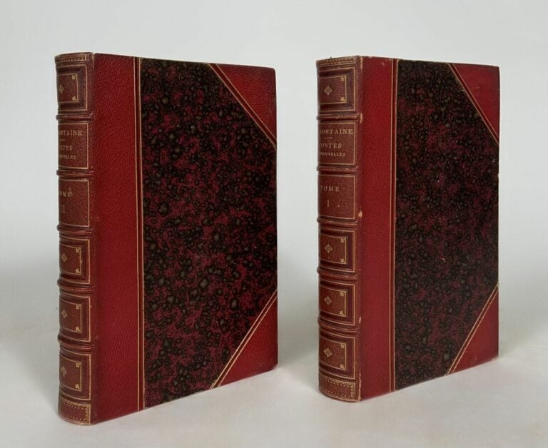 La Fontaine - Contes et nouvelles - Paris, Barraud, 1874 - 2 vols in-8, demi ch…