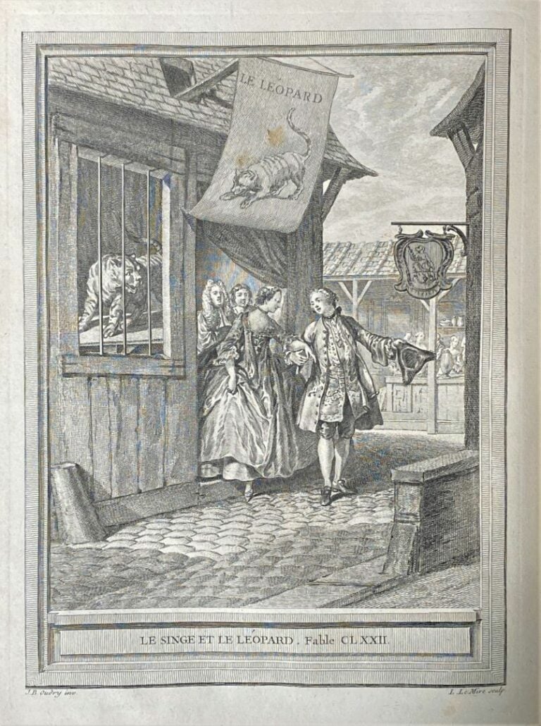 LA FONTAINE (Jean de). OUDRY (Jean-Baptiste). - Fables choisies, mises en vers…
