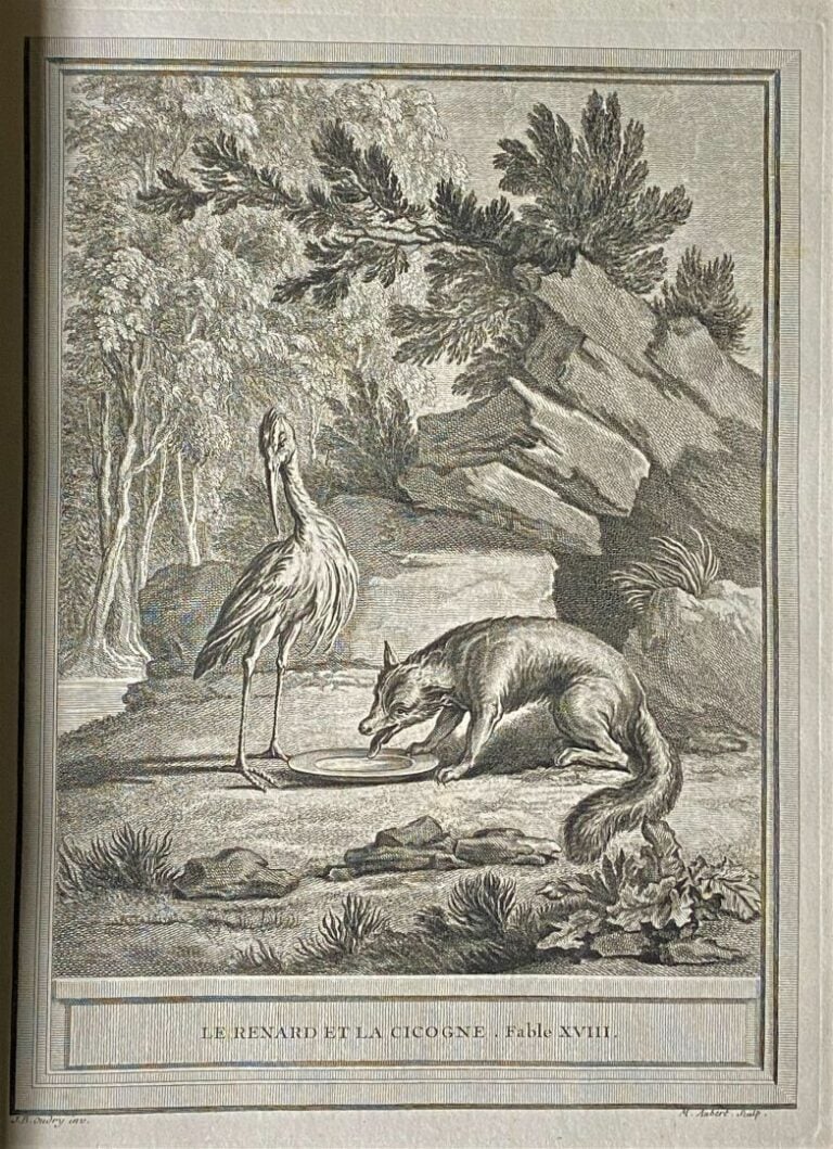 LA FONTAINE (Jean de). OUDRY (Jean-Baptiste). - Fables choisies, mises en vers…
