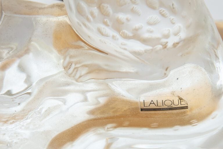 LALIQUE FRANCE. - Tancrede - Sujet représentant un guépard en verre pressé moul…
