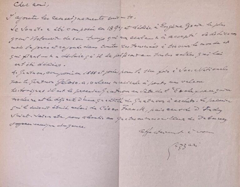 Lazzari, Silvio 5 L.a.s. - 5 lettres dont une postée d'Urrugne. 1939.