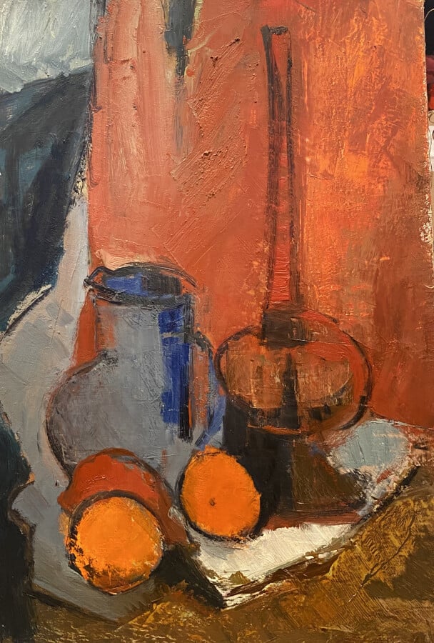 Le manège ; nature morte aux oranges et pichet bleu ; le tabouret ; nu cubiste…