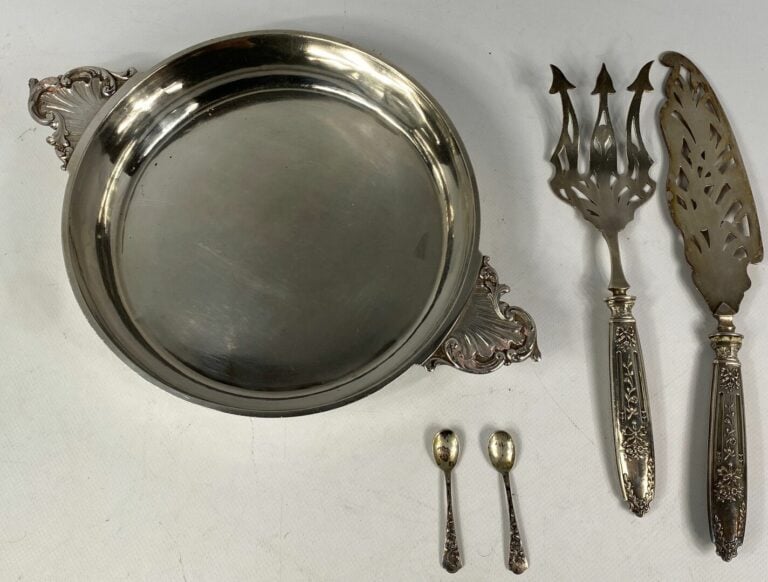Légumier en argent (925), les prises à décor de rocaille - Sans couvercle - Poi…