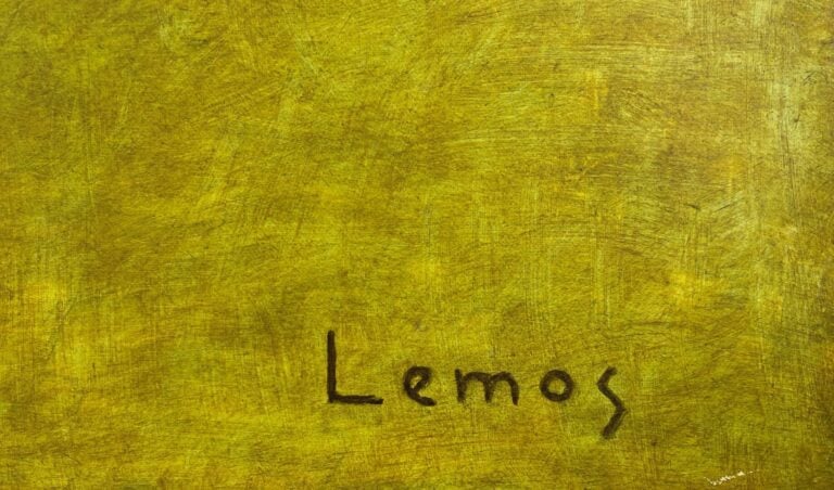 LEMOS (XXe siècle) - Charda étendue - Huile sur toile, signée en bas à droite -…