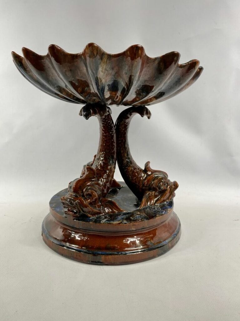 Léon CASTEL (XIX-XXe siècle) - Manufacture MONT-CHEVALIER à CANNES - Coupe trip…