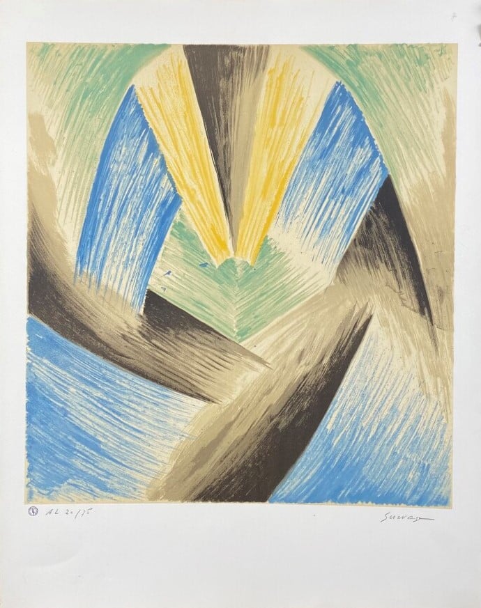 Léopold SURVAGE (1879-1968) - Rythme coloré 1969 - Lithographie en couleurs, si…