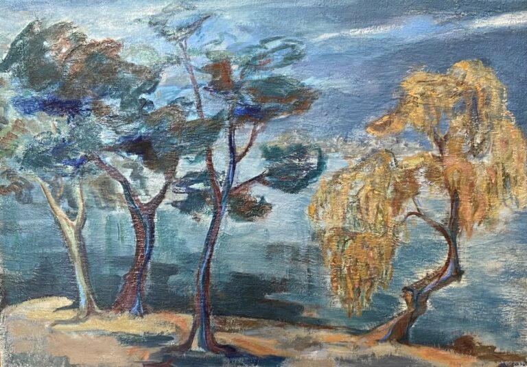 Les arbres - Huile sur toile - 65 x 92 cm