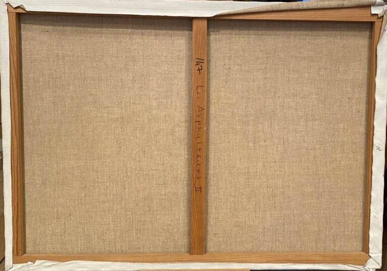 Les asphalteurs II - Huile sur toile, signée en bas à droite, titrée au dos - 6…