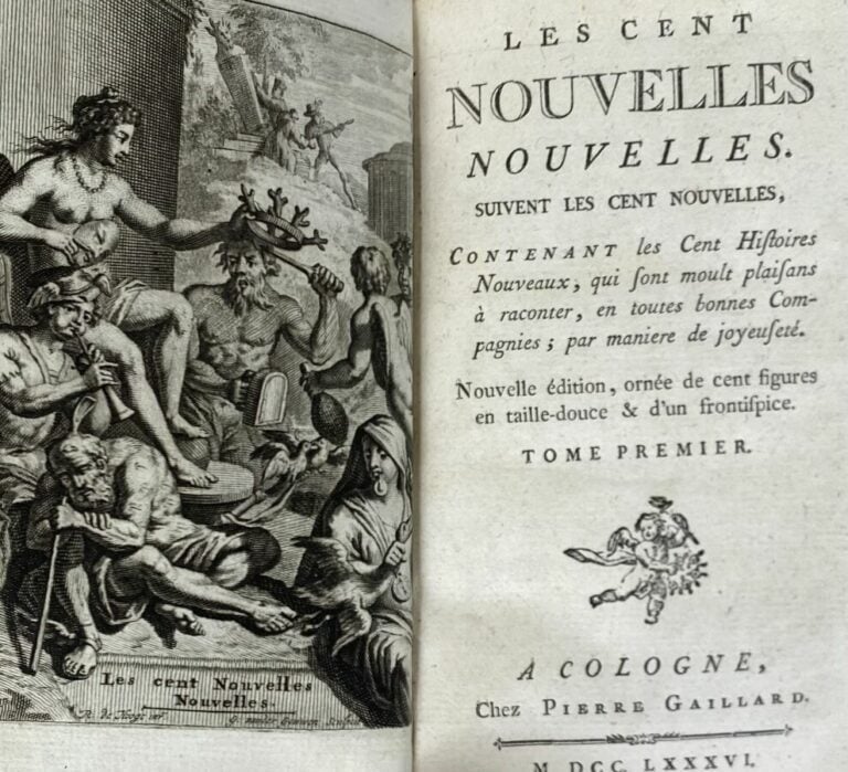 Les cent nouvelles nouvelles Cologne, P. Gaillard, 1786. - 4 vols in-12, plein…