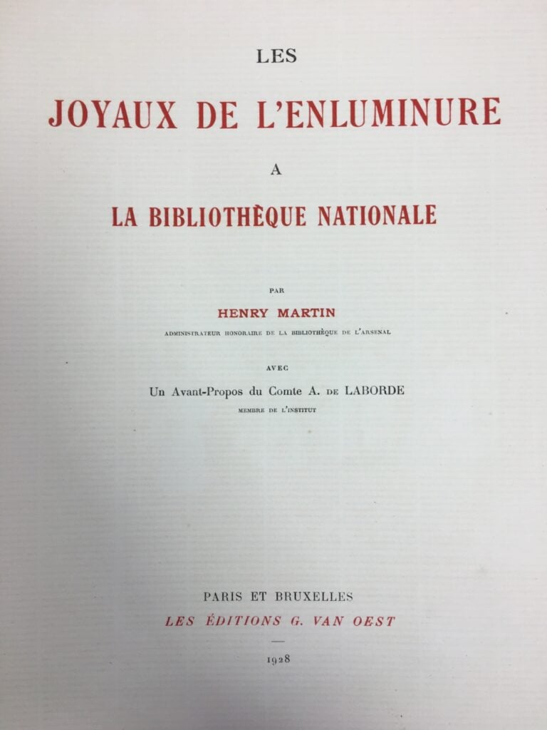 Les Joyaux de l'Enluminure, et La Miniature française, deux édittions dont une…