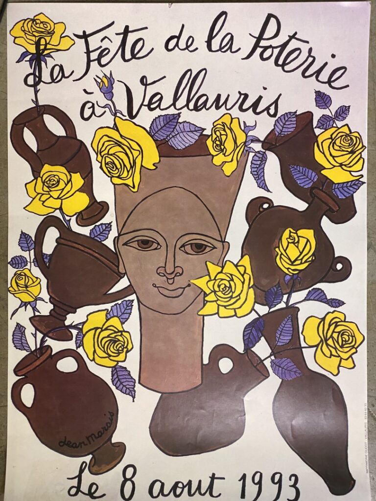 Lot d'affiches imprimées comprenant la fête de la poterie à Vallauris et à dive…