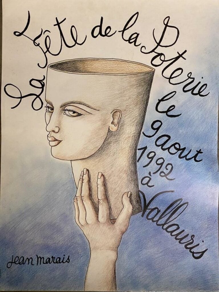 Lot d'affiches imprimées comprenant la fête de la poterie à Vallauris et à dive…