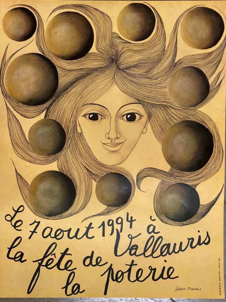 Lot d'affiches imprimées comprenant la fête de la poterie à Vallauris et à dive…