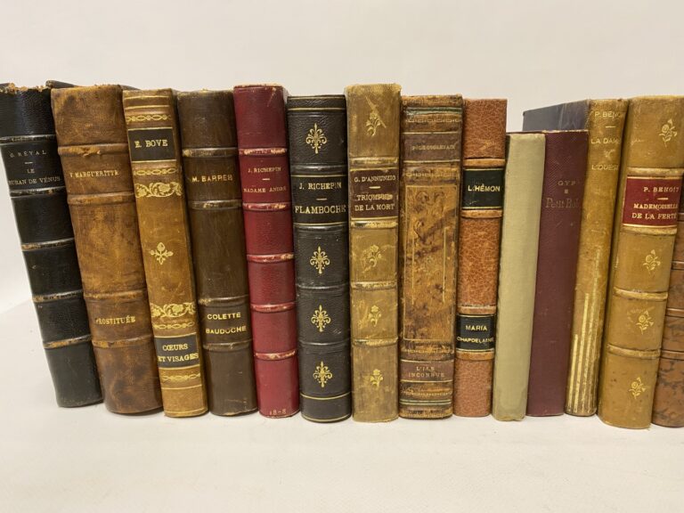 Lot de 25 volumes XIXème siècle, Chateaubriand, George Sand, Théophile Gautier,…