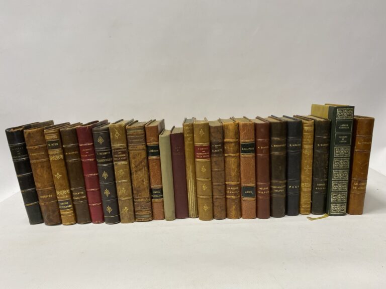 Lot de 25 volumes XIXème siècle, Chateaubriand, George Sand, Théophile Gautier,…