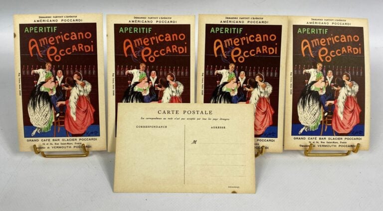 Lot de 5 cartes postales illustrées par CAPIELLO - Dim 14 x 9 cm