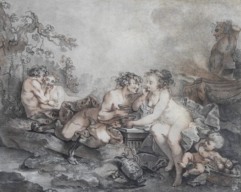 Lot de gravures diverses comprenant : - «Nature-morte au tambourin» et « la noc…