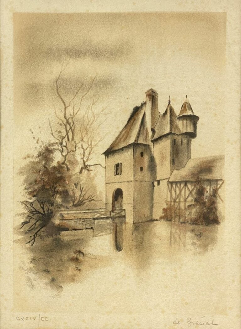 Lot de pièces encadrées divers, gravures et reproductions