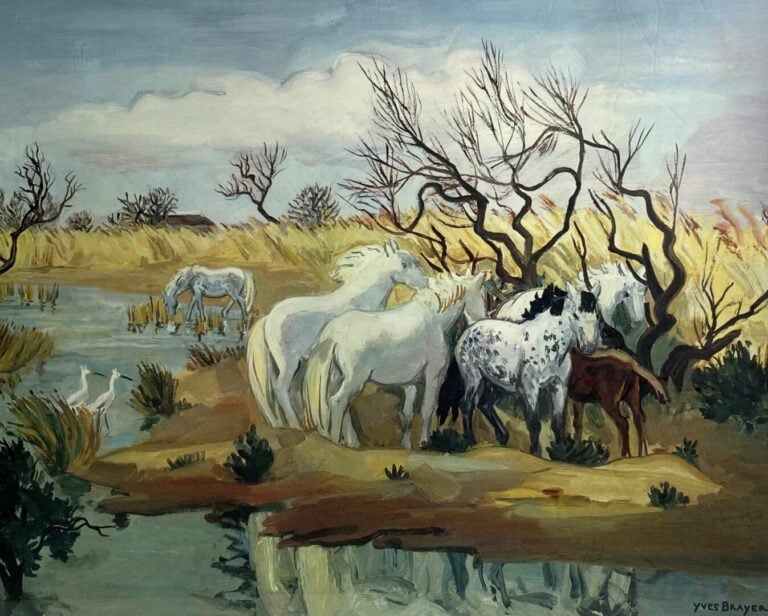 Lot de pièces encadrées modernes et reproductions